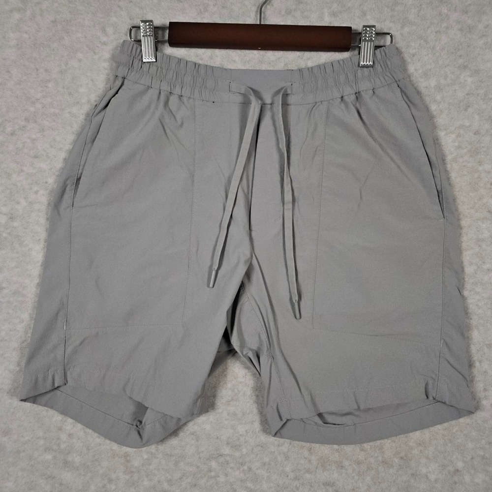 Lululemon Men's Medium Gray Shorts Athletic Bowline Training Running Drawstring